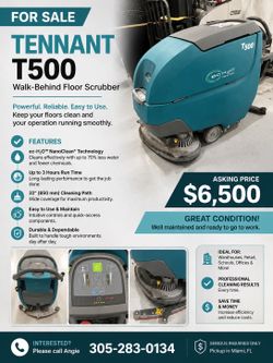 Tennant Cleaning Machine