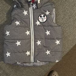 Mickey Mouse vest with hoodie