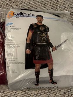 Roman Warrior Halloween Costume, Size L-XL