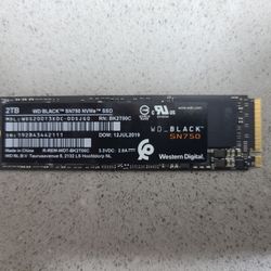 Western Digital SN750 2 TB NVME SSD