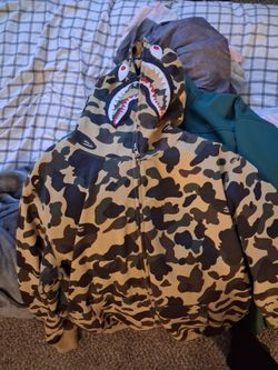 2XL APE head full zip Hoodie BAPE camo A Bathing Ape Size XXL