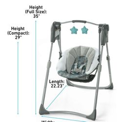  Baby Swing, Space-Saving Design