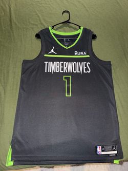 Minnesota Timberwolves #1 Jordan NBA Jersey Size 48