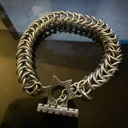 Sterling Silver Byzantine Bracelet – 43.85 Grams – Heavy & Solid