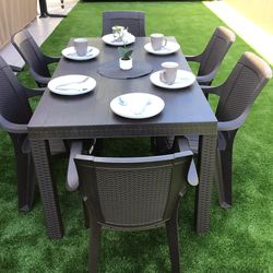 Patio table set