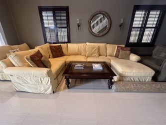 Oversized Sectional Sofa with Chaise