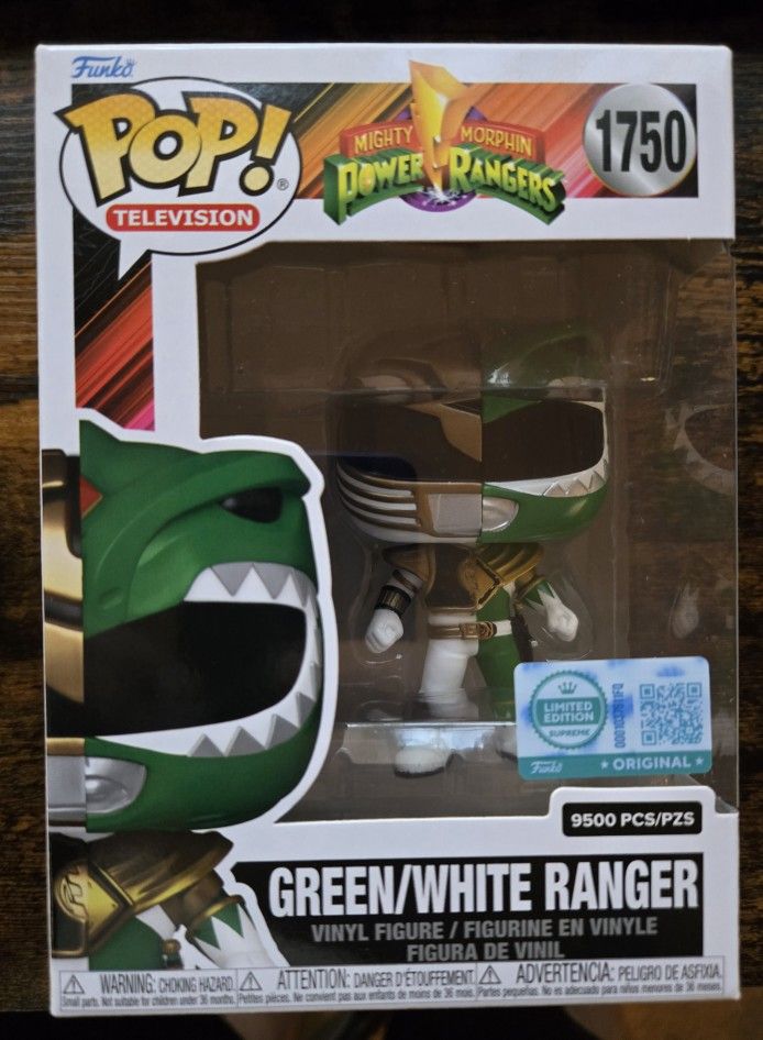 Funko Pop Power Rangers Green/White Ranger 1750