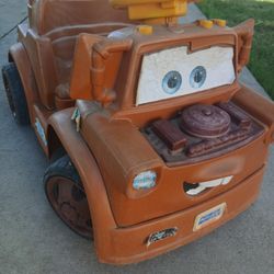 Powerwheels Tow Mater Kids Car With Battery And Charger
