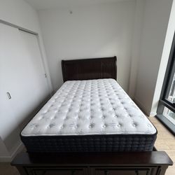 Queen Bed Frame With Mattress