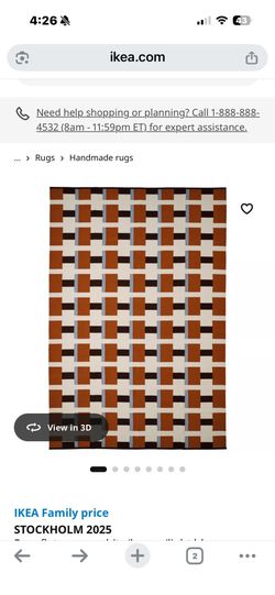 Ikea Stockholm rug - new