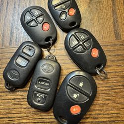 Keyless Remote Tacoma Sienna Remotes Toyota