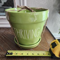 New Large Rae Dunn 8 inch Planter Flower Pot