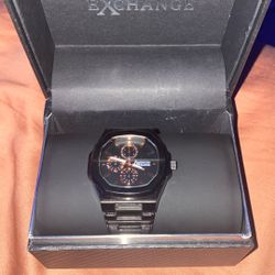 American Exchange Black Chronograph Watch – Great Condition