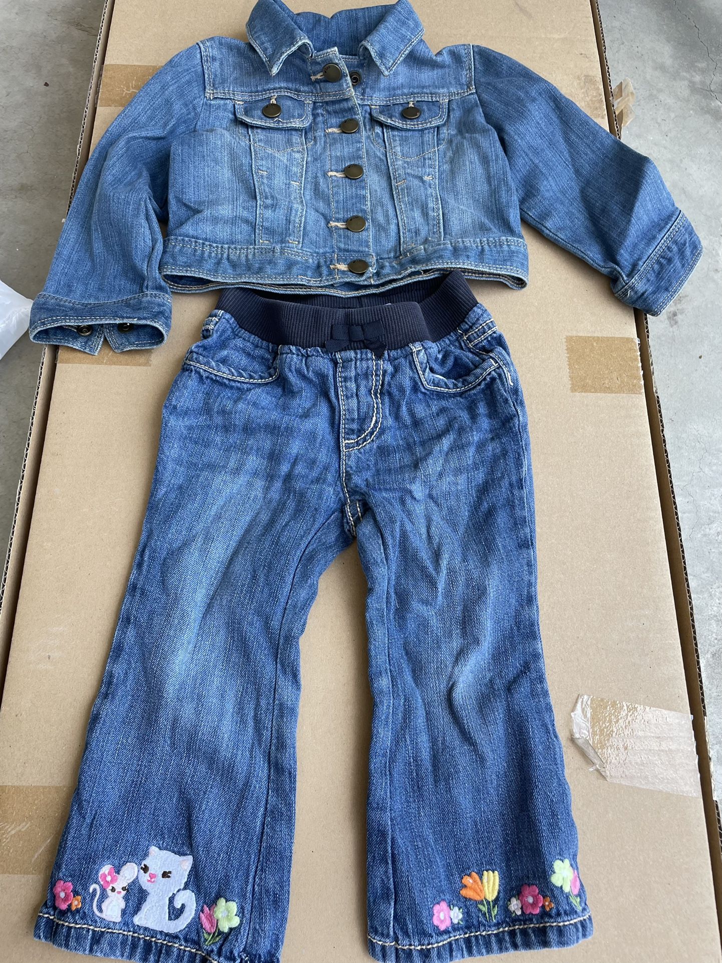Denim Little Girl’s Outfit 