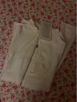 white lululemon define jacket all sizes