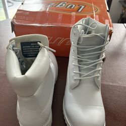 White Boots For Men. New .  7 Size 