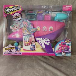 Shopkins World Vacation Jet With 3 Exclusive Figures In Box