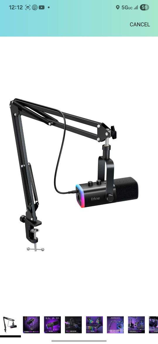 FIFINE AM8T gaming Microphone Kit For Streaming & Gaming