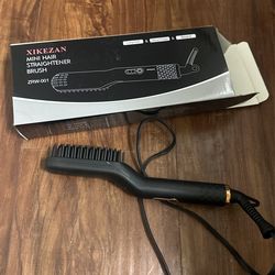 Mini Hair Straightener Brush 