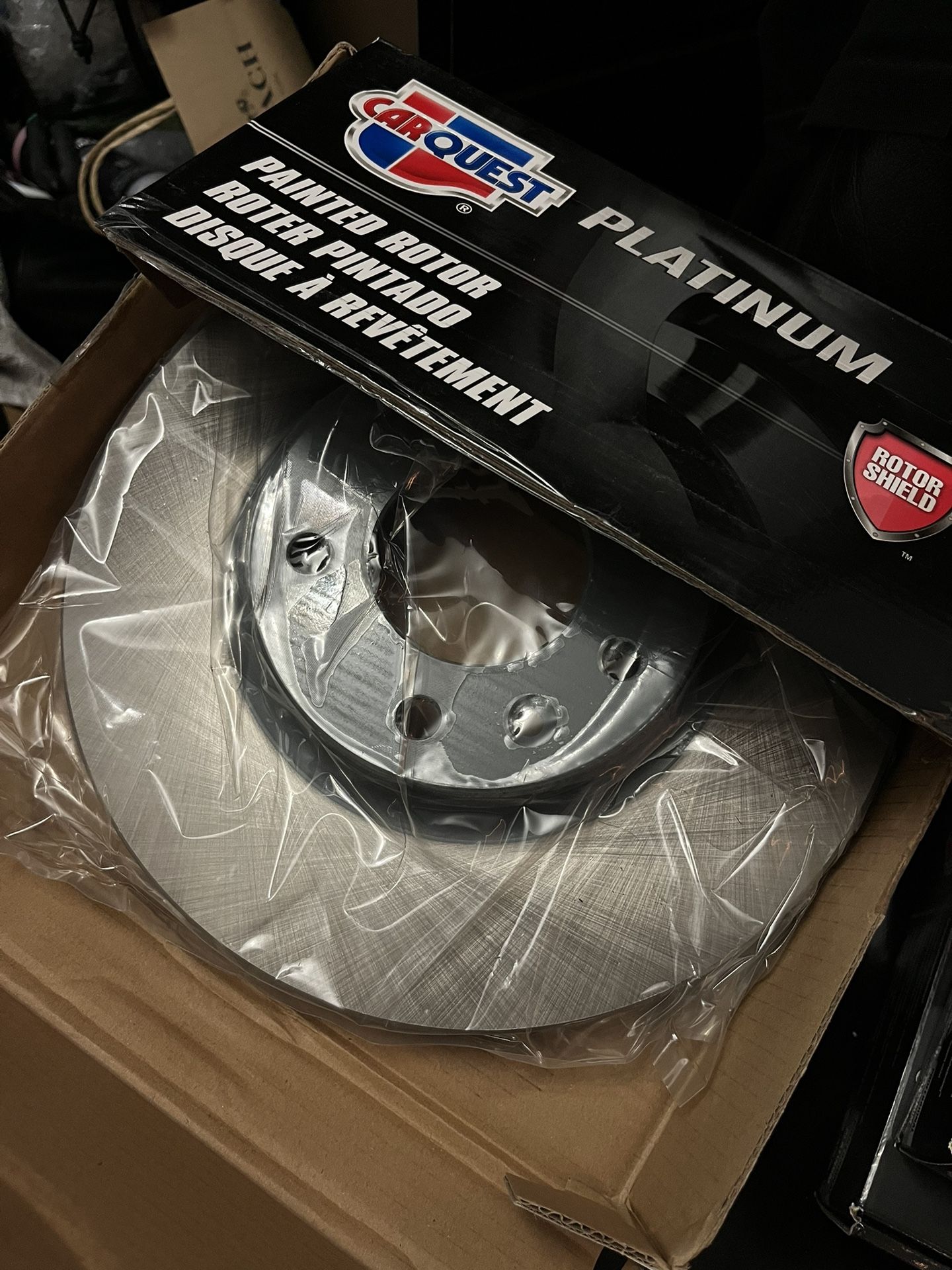 2006 Mazda 6 S Carquest Premium “Professional Platinum” Painted Front Brake Rotors And Brake Pads Features RotorShield