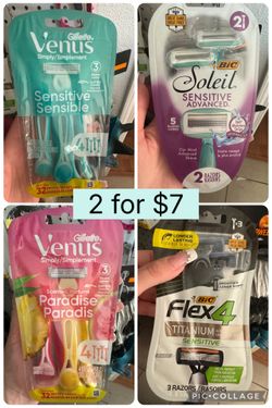 Disposable Razors 2/$7 Or $4 Each