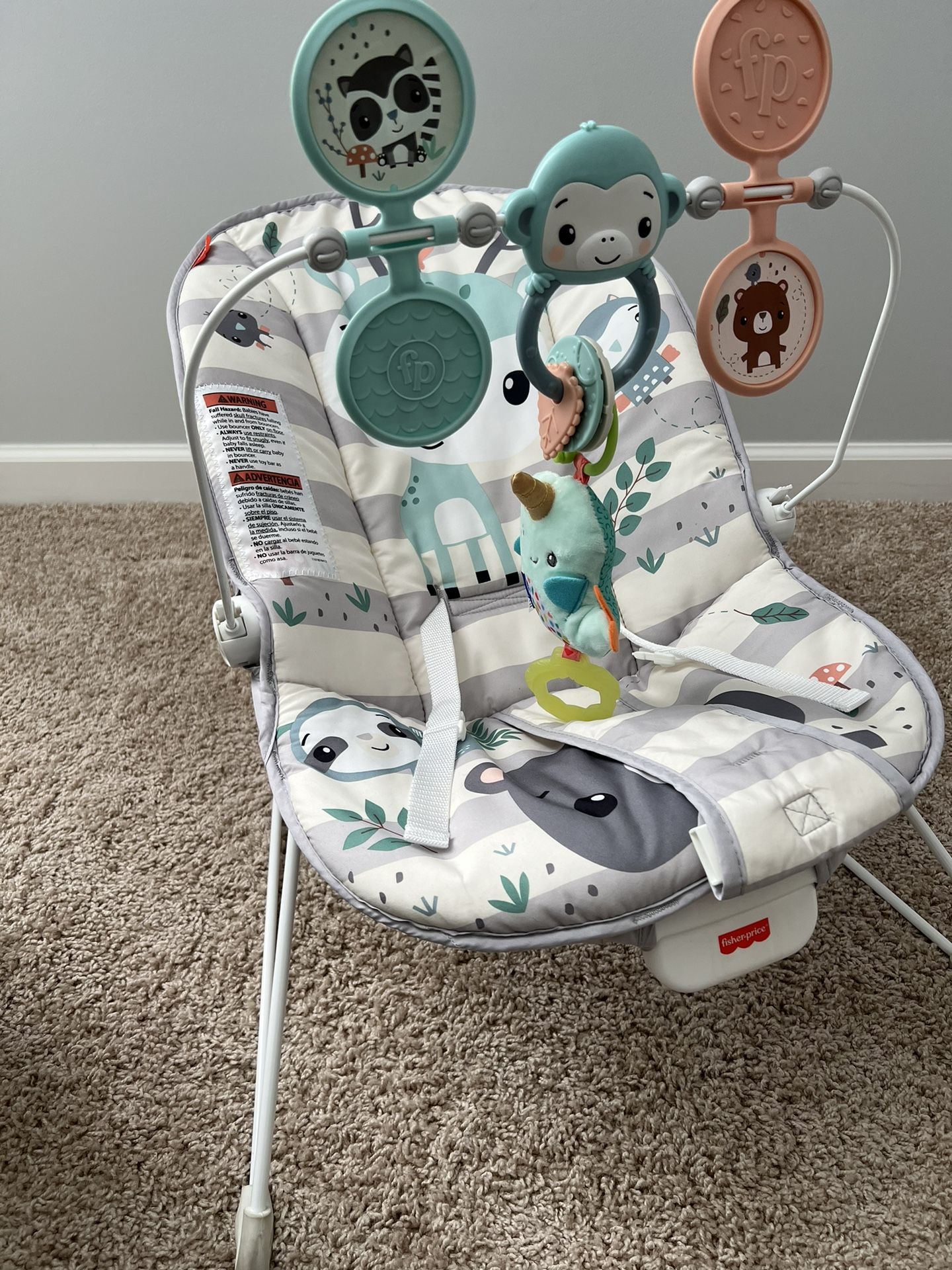 Baby Bounce Seat With Battery Operated Vibration 
