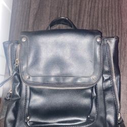 Black Mini Backpack 