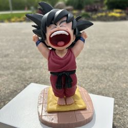 Dragonball Z Figure, DBZ Kid Goku Waking up, "Good morning Goku"