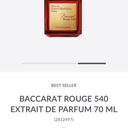 BACCARAT ROUGE 540 EXTRAIT DE PARFUM 70 ML
