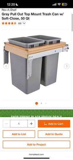 Rev Shelf Trash Cabinet 