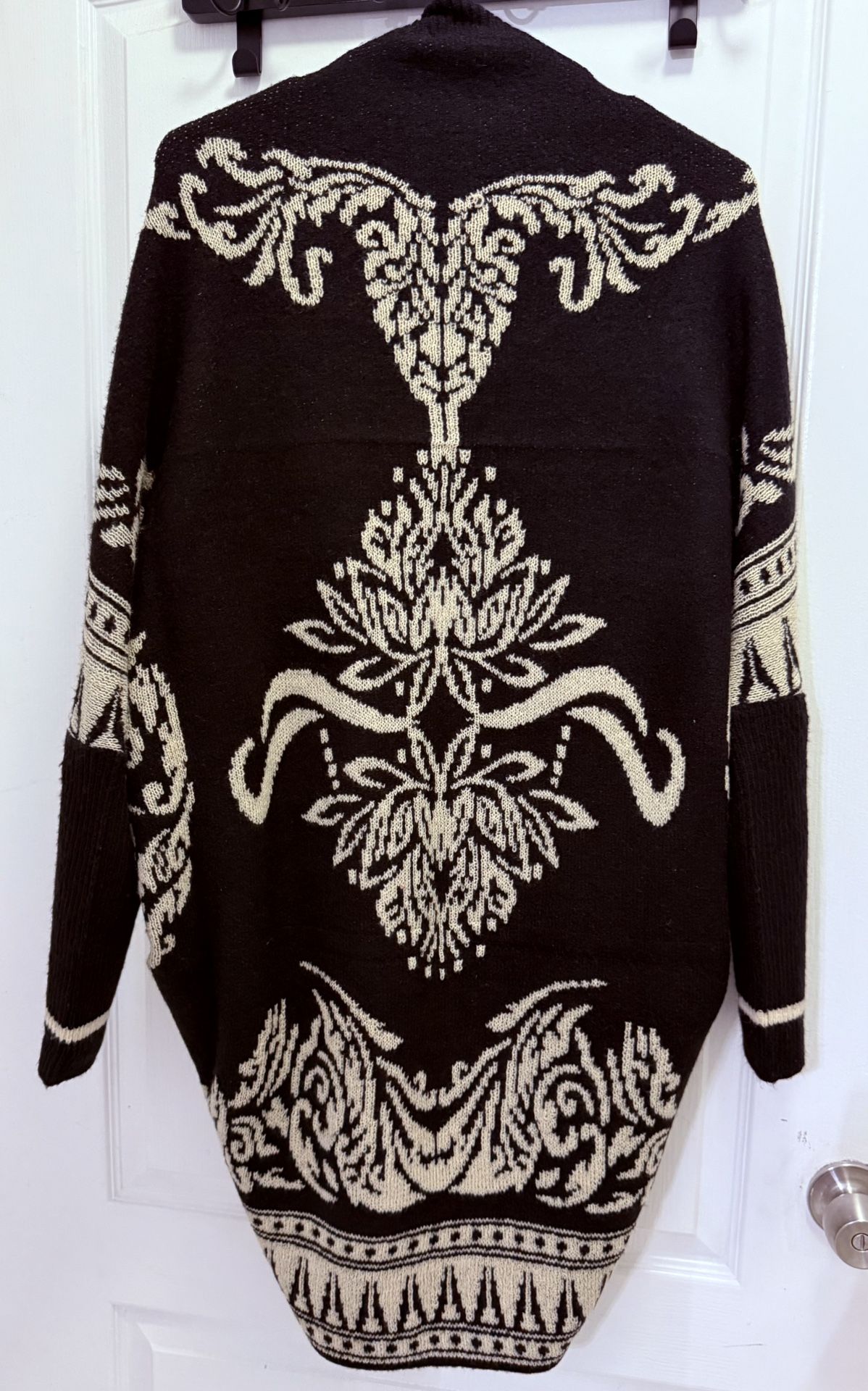 Max Sport LA Cardigan Black/Ivory Size S/M Retail $268 NWT