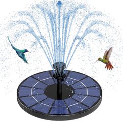 Solar Fountain Pump, Bird Bath