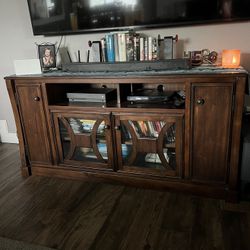 Real Wood Entertainment Console