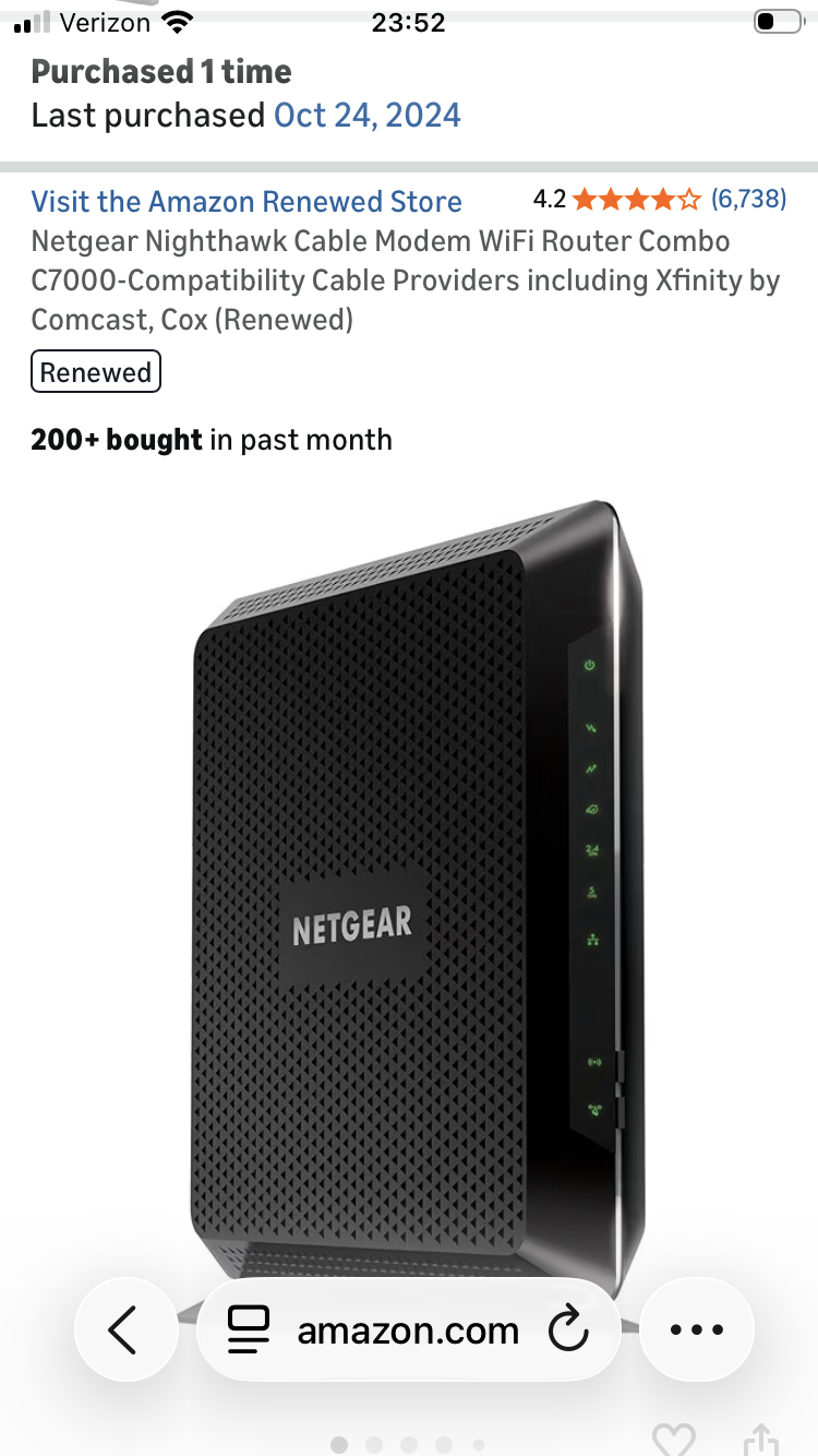 Netgear Nighthawk Cox Xfinity Spectrum Modem