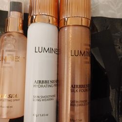 Lumines Foundation Set With Setting Spray
