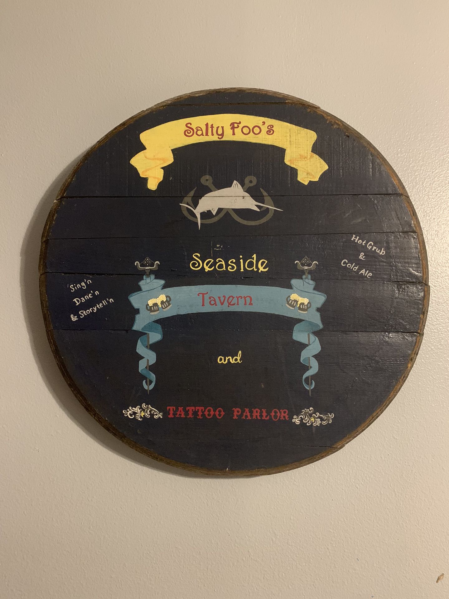 Solid wood nautical decor - heavy
