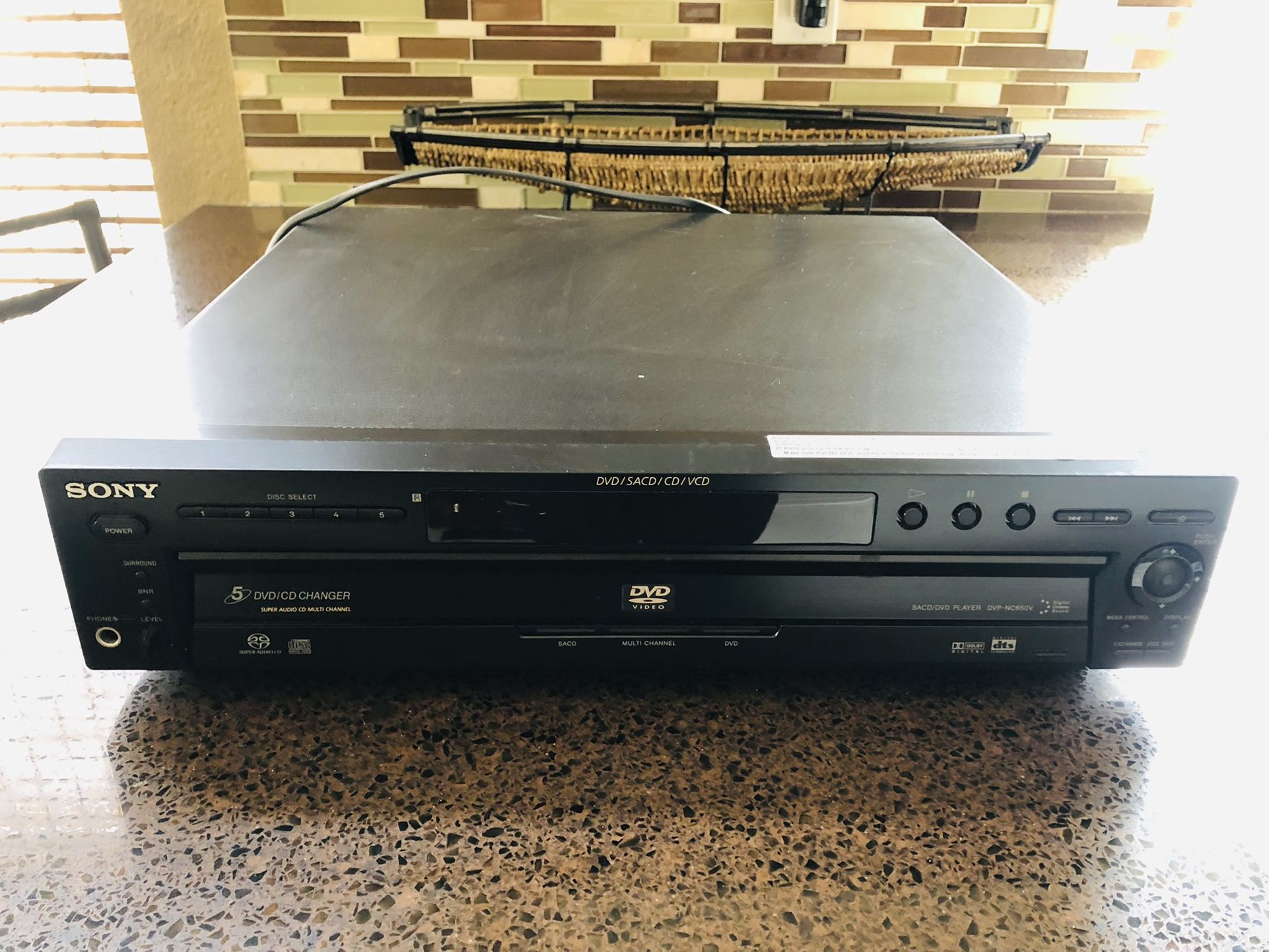 Sony DVP-NC650v 🔥 Progressive Scan DVD/CD Player 5-Disc Changer