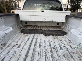 Truck Bed Toolbox – Metal, White – $150