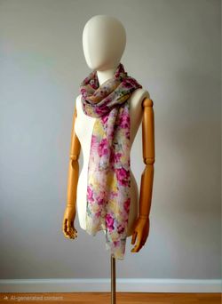 Original packaging box of a premium Italian silk accessory from Azalea Bellagio.67"×43"