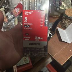 Brand New Milwaukee Concrete Drill Bits 