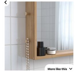 (IF IT’S LISTED, IT’S AVAILABLE.) $15 Ikea Ragrund mirror/hook/shelf.