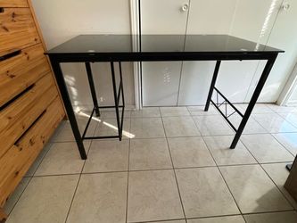 Modern Tempered Glass Top Metal Modular Boss Desk (45”Wx23 1/2”Dx25 1/2”T)