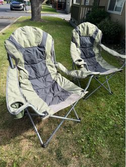Folding camping chairs sage green