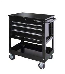 Husky
33 in. W 4-Drawer Mechanics Tool Utility Cart in Gloss Black
