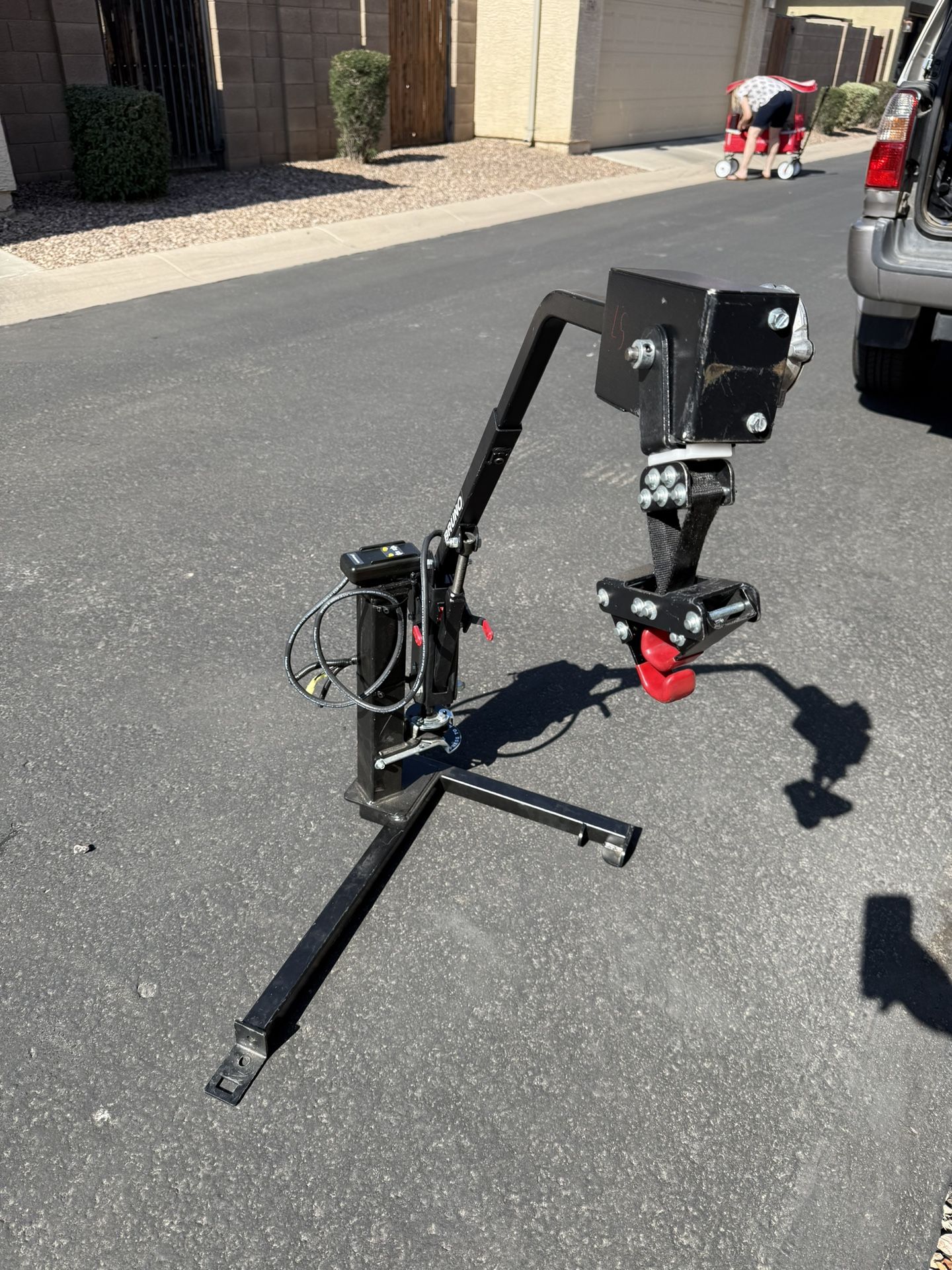 Bruno AWL-150 in car wheelchair mobility device 200lb lift / winch / crane
