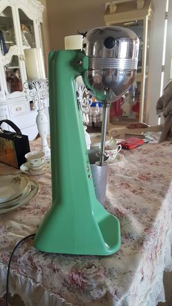 Vintage Oster Jade Green Milk Shake Mixer .