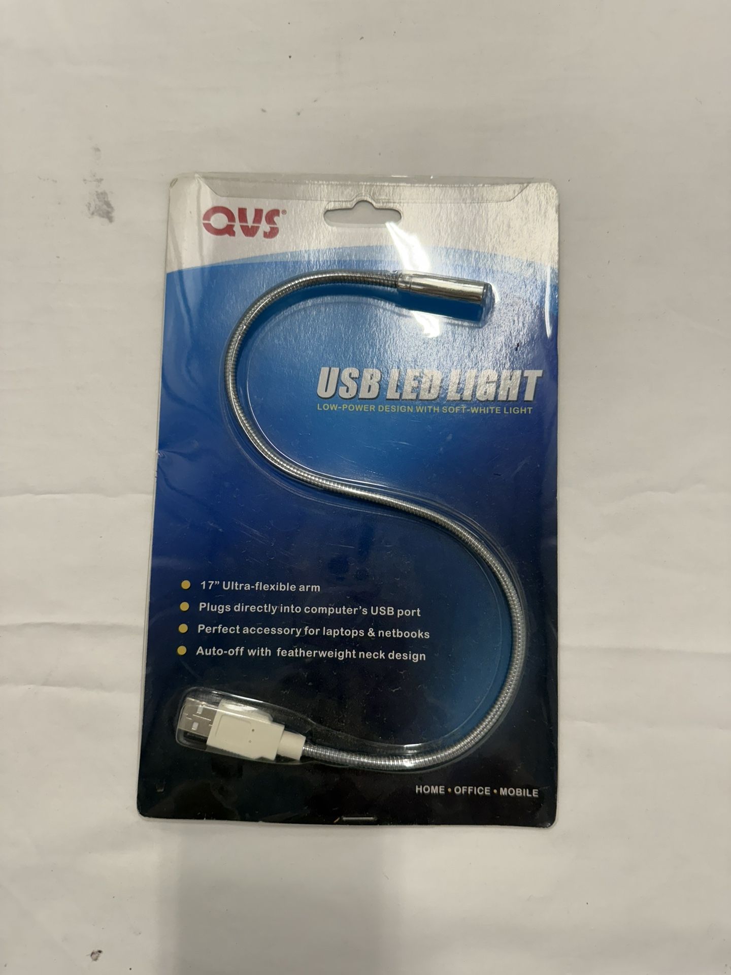 Silver USB LED Reading Light