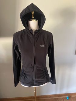 THE NORTH FACE POLARTEC Hooded Lightweight Fleece Full Zip Jacket Woman’s Sz S