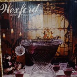 Wexford 39 Piece Glass Punch Bowl Set