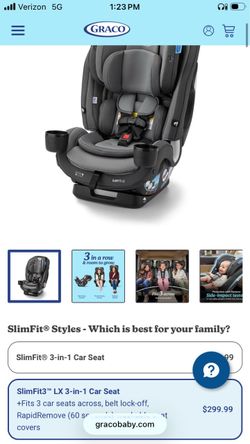 Graco SlimFit3 car seat